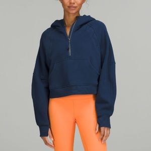 Mineral Blue Scuba Oversized Half Zip Hoodie lululemon pullover sweatshirt